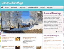 Tablet Screenshot of grimerudbarnehage.no